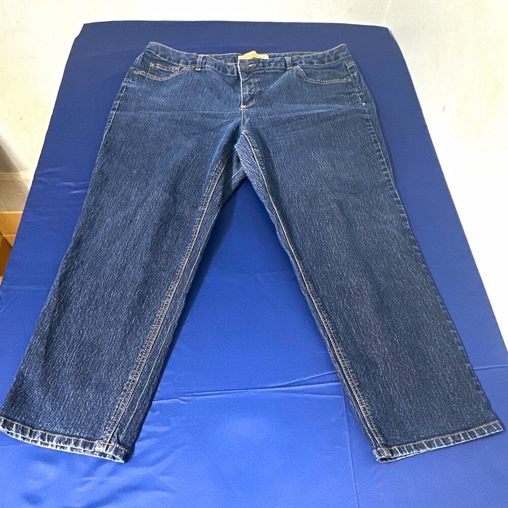 Just My Size Women's Rinse Wash Blue Stretch Straight Jeans Mid Rise 20W